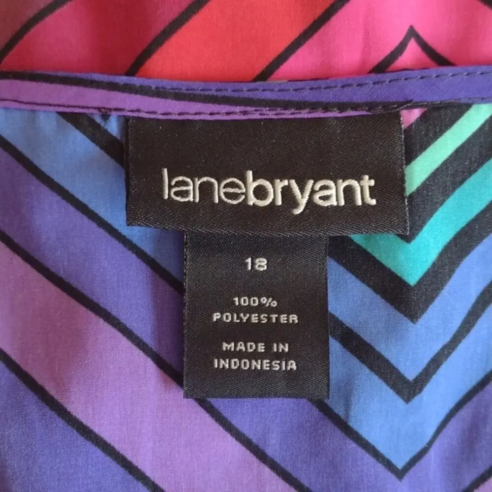 Lane Bryant Multicolor Ruffle Tank - Picture 4 of 4